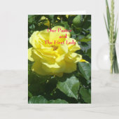 Onze Pastoor en de First Lady Bedankkaart (Voorkant)