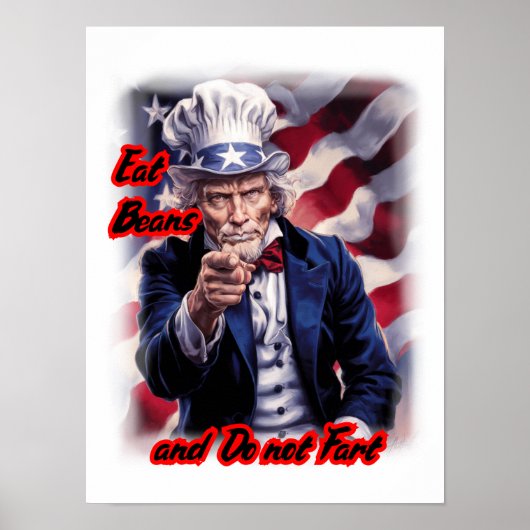Onze patriottische oom Sam geeft goed advies over Poster (Voorkant)