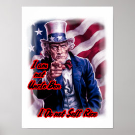 Onze patriottische oom Sam op een Poster