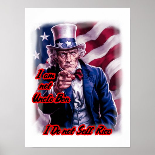 Onze patriottische oom Sam op een Poster (Voorkant)