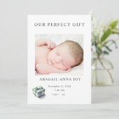 Onze Perfecte Gift Baby Aankondiging (Staand voorkant)