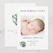 Onze Perfecte Gift Baby Aankondiging (Voorkant / Achterkant)