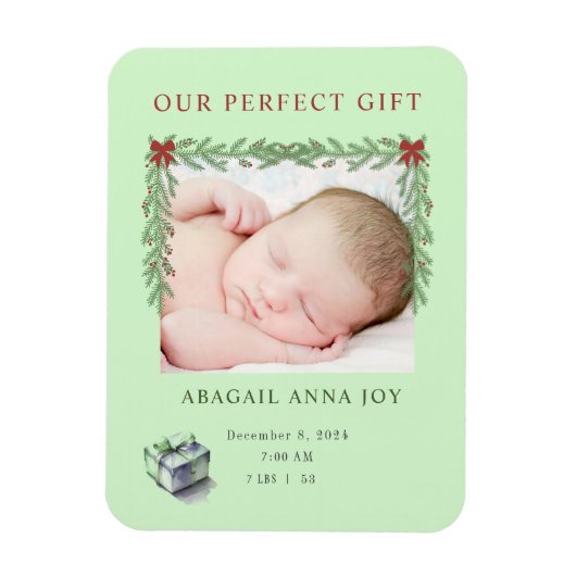 Onze Perfecte Gift Baby Aankondiging Magneet (Verticaal)