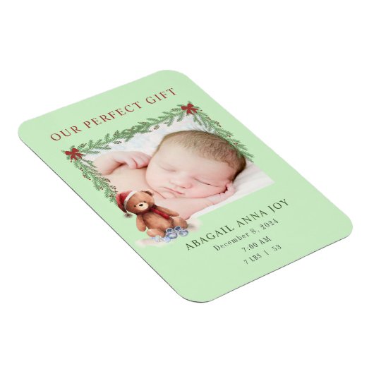 Onze Perfecte Gift Baby Aankondiging Magneet (Rechterzijde)