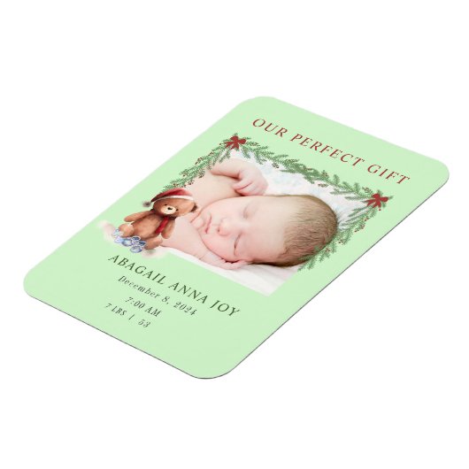Onze Perfecte Gift Baby Aankondiging Magneet (Linkerzijde)