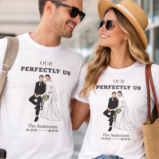 Onze Perfecte Match - Moderne Bruid & Bruidegom Ma T-shirt