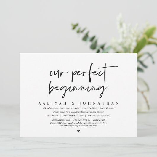 Onze perfecte startende, weddenschapsuitganger kaart (Staand voorkant)