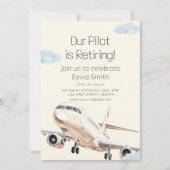 Onze piloot is Uitnodiging voor aftredende partije (Voorkant)
