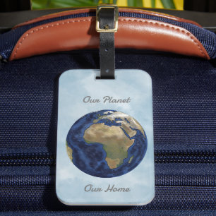 Onze planeet bagagelabel
