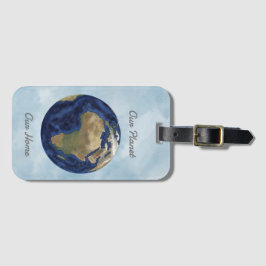 Onze planeet bagagelabel