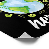 Onze planeet heeft helden nodig voor milieubescher poster (Hoek)