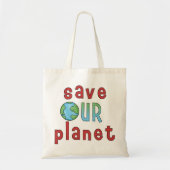 Onze planeet opslaan *Accent Bag* Tote Bag (Voorkant)