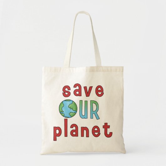 Onze planeet opslaan *Accent Bag* Tote Bag (Voorkant)