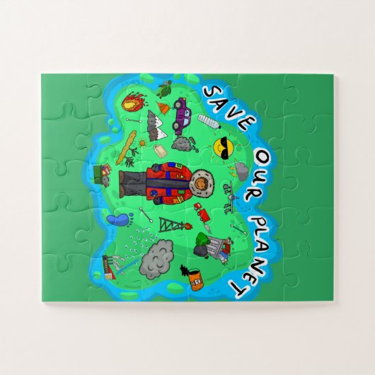 Onze planeet redden legpuzzel (Horizontaal)