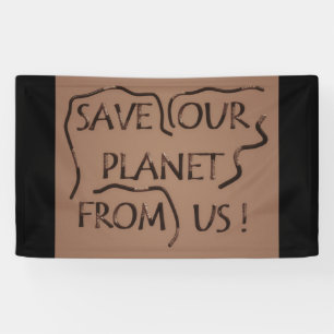 Onze planeet redden spandoek