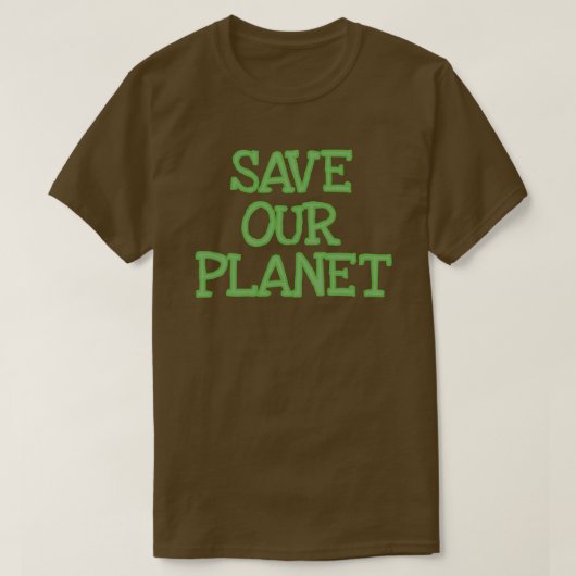 Onze planeet redden t-shirt (Design voorkant)