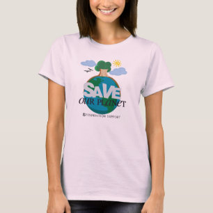 Onze planeet redden t-shirt