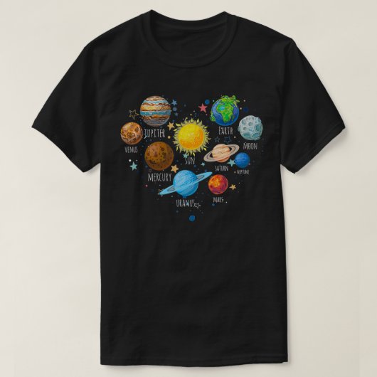 Onze planeet Wetenschap Onderwijs Ruimki T-shirt (Design voorkant)