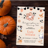 Onze pompoen draait Halloween verjaardagsfeestje Kaart
