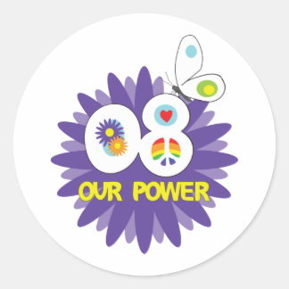 Onze Power Flower Design Sticker