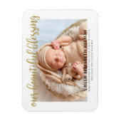 Onze prachtige, versleten goudglitter-Baby Magneet (Verticaal)