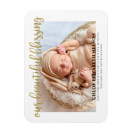 Onze prachtige, versleten goudglitter-Baby Magneet