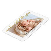 Onze prachtige, versleten goudglitter-Baby Magneet (Linkerzijde)