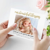 Onze prachtige zegelende Baby geboorte Elegant Gol