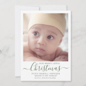 Onze prettige kerstaankondiging feestdagenkaart (Voorkant)