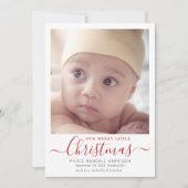 Onze prettige kerstaankondiging feestdagenkaart (Voorkant)