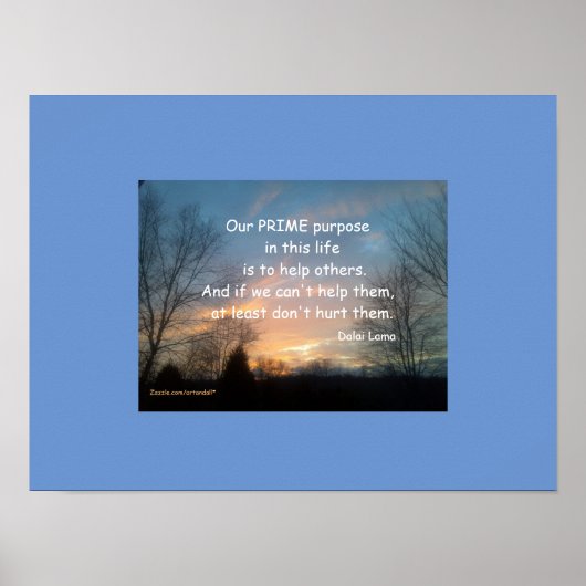 ONZE PRIME DOELSTELLING POSTER (Voorkant)