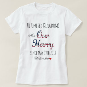 Onze prins Harry Patriotic USA Royal Wedding Funny T-shirt