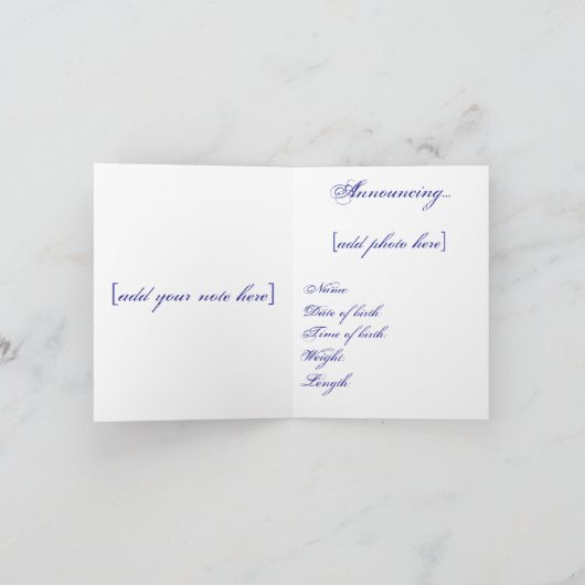 Onze prins is aangekomen! aankondiging (Binnen)