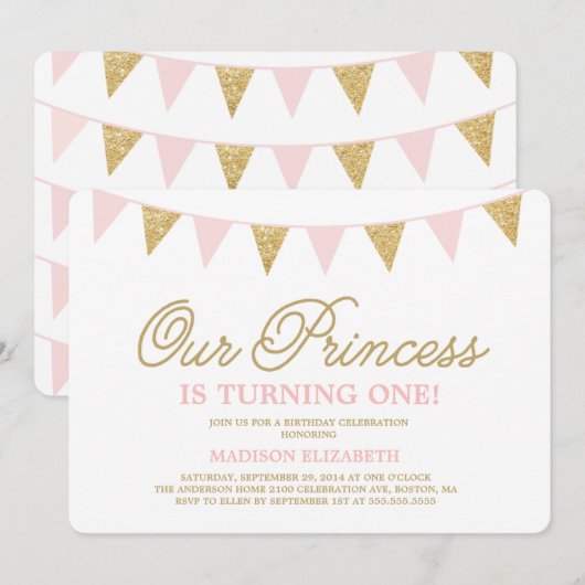 Onze prinses | Aanbesteding op zondag Kaart (Voorkant / Achterkant)