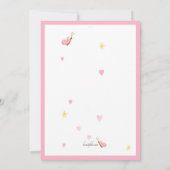 Onze prinses Foto Birthday Party uitnodigingen (Achterkant)