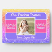 Onze prinses foto Tafelblad Plaquette met Ezel Fotoplaat (voorkant)