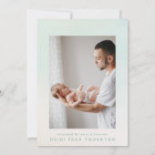 Onze Rainbow baby Border Foto baby Geboorte Aankondiging (Achterkant)