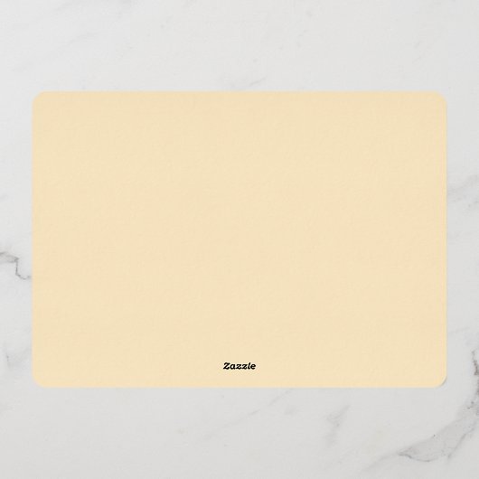 Onze Ray Sunshine Gold Foto Baby 1 oktober Folie Uitnodiging (Achterkant)