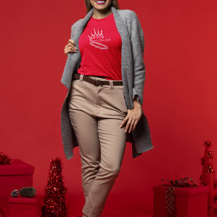 ONZE REDDER KING Christelijke Vrouwen Rode Kerstmi T-shirt