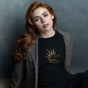 ONZE REDDER KING Christelijke Vrouwen Zwarte Kerst T-shirt