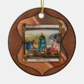 Onze regenboognatie keramisch ornament (Voorkant)