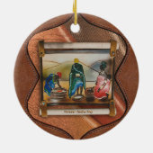 Onze regenboognatie keramisch ornament (Achterkant)