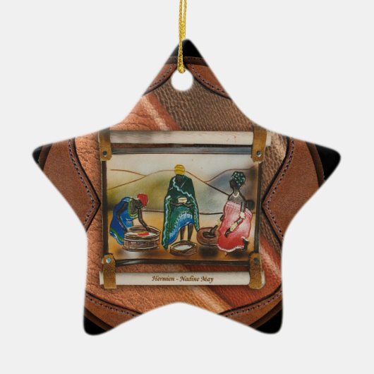 Onze regenboognatie keramisch ornament (Voorkant)