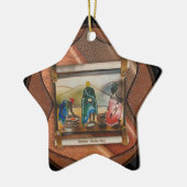 Onze regenboognatie keramisch ornament (Links)