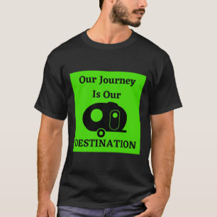 Onze reis is onze bestemming - glasvezeleieren t-shirt
