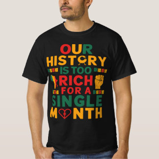 Onze rijke geschiedenis viert het Afrikaanse erfgo T-shirt