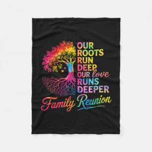 Onze roots familiereünie fleece deken