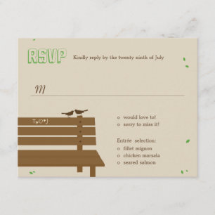 Onze RSVP/Respons Kaarten op het huwelijk op onze RSVP Kaartje