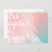 Onze samenwerking is voor altijd! briefkaart (Voorkant / Achterkant)