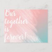 Onze samenwerking is voor altijd! briefkaart (Voorkant)